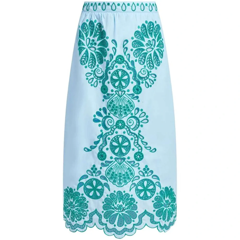 FARM Rio Graphic Richelieu Midi Skirt - Size XS - NWT - Picture 1 of 6